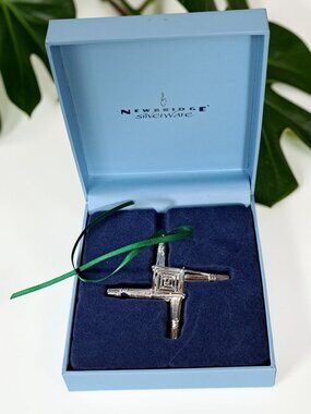 Newbridge Silverware Romance Of Ireland St Brigids Cross Ornament Saint